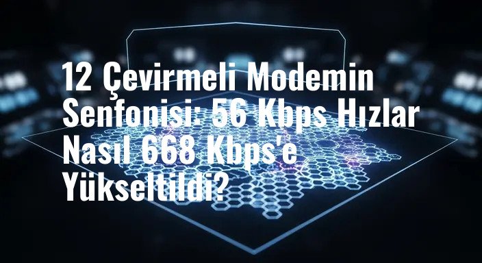 12 Çevirmeli Modemin Senfonisi: 56 Kbps Hızlar Nasıl 668 Kbps'e Yükseltildi?