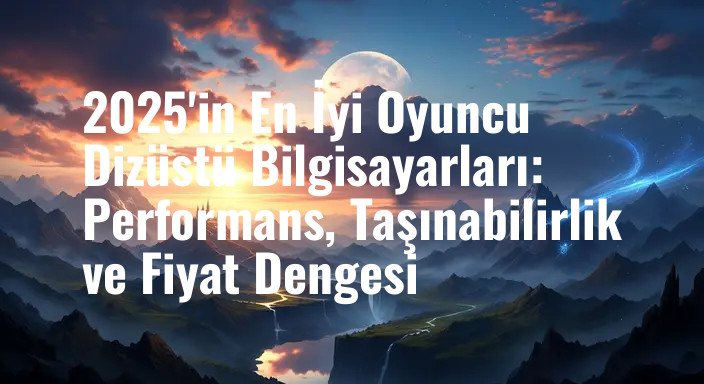 2025'in En İyi Oyuncu Dizüstü Bilgisayarları: Performans, Taşınabilirlik ve Fiyat Dengesi