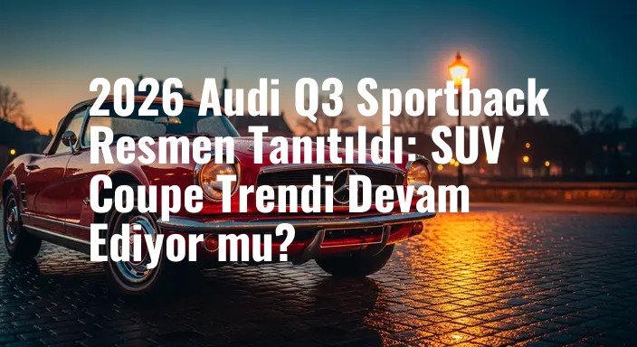 2026 Audi Q3 Sportback Resmen Tanıtıldı: SUV Coupe Trendi Devam Ediyor mu?