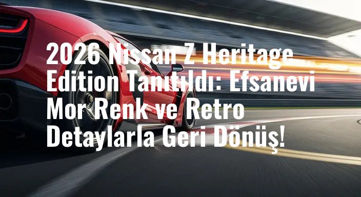 2026 Nissan Z Heritage Edition Tanıtıldı: Efsanevi Mor Renk ve Retro Detaylarla Geri Dönüş!