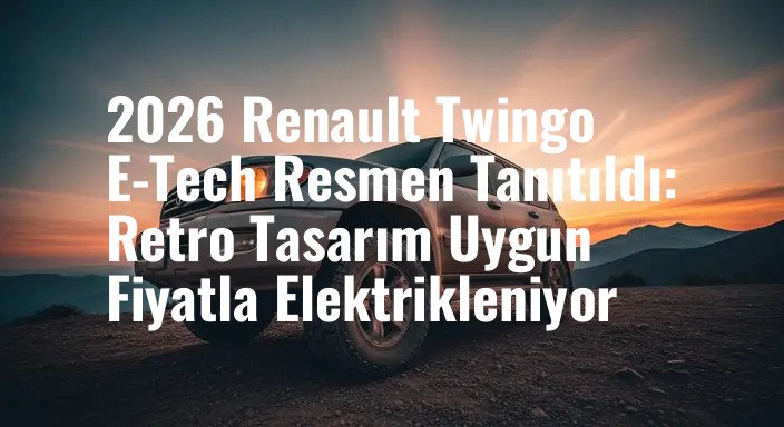 2026 Renault Twingo E-Tech Resmen Tanıtıldı: Retro Tasarım Uygun Fiyatla Elektrikleniyor