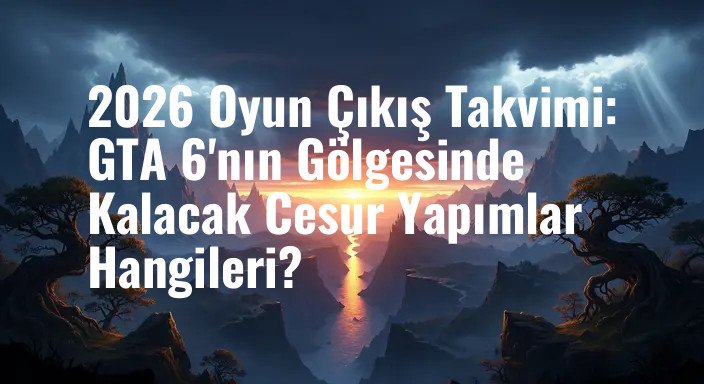 2026 Oyun Çıkış Takvimi: GTA 6'nın Gölgesinde Kalacak Cesur Yapımlar Hangileri?