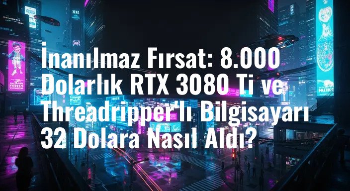 İnanılmaz Fırsat: 8.000 Dolarlık RTX 3080 Ti ve Threadripper'lı Bilgisayarı 32 Dolara Nasıl Aldı?