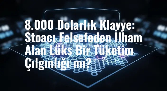 8.000 Dolarlık Klavye: Stoacı Felsefeden İlham Alan Lüks Bir Tüketim Çılgınlığı mı?