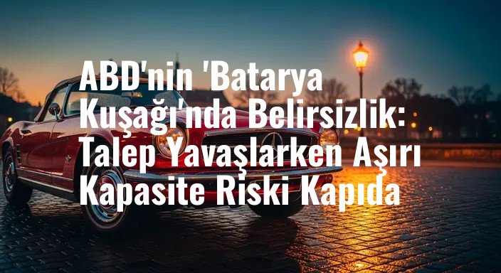 ABD'nin 'Batarya Kuşağı'nda Belirsizlik: Talep Yavaşlarken Aşırı Kapasite Riski Kapıda