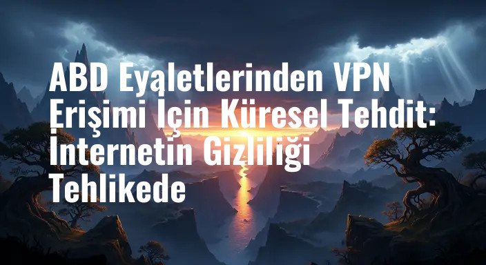 ABD Eyaletlerinden VPN Erişimi İçin Küresel Tehdit: İnternetin Gizliliği Tehlikede