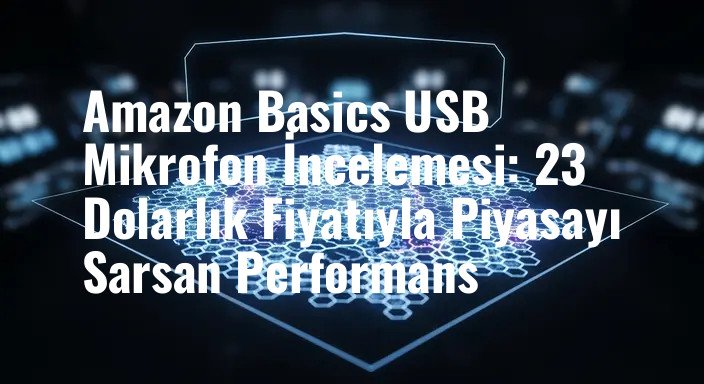 Amazon Basics USB Mikrofon İncelemesi: 23 Dolarlık Fiyatıyla Piyasayı Sarsan Performans
