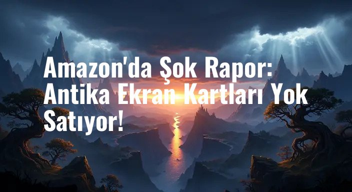 Amazon'da Şok Rapor: Antika Ekran Kartları Yok Satıyor!