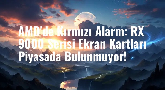 AMD'de Kırmızı Alarm: RX 9000 Serisi Ekran Kartları Piyasada Bulunmuyor!