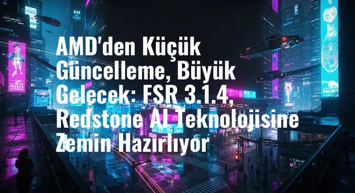 AMD'den Küçük Güncelleme, Büyük Gelecek: FSR 3.1.4, Redstone AI Teknolojisine Zemin Hazırlıyor