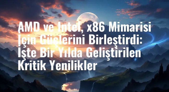 AMD ve Intel, x86 Mimarisi İçin Güçlerini Birleştirdi: İşte Bir Yılda Geliştirilen Kritik Yenilikler