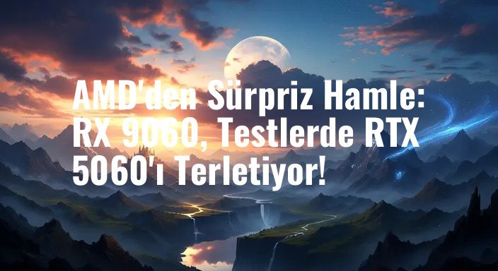 AMD'den Sürpriz Hamle: RX 9060, Testlerde RTX 5060'ı Terletiyor!