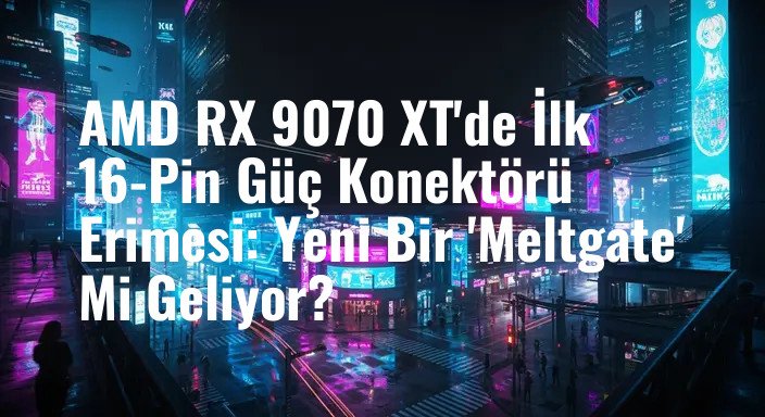 AMD RX 9070 XT'de İlk 16-Pin Güç Konektörü Erimesi: Yeni Bir 'Meltgate' Mi Geliyor?