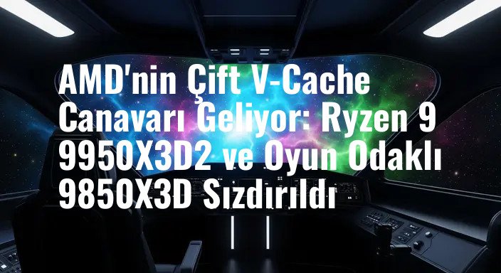 AMD'nin Çift V-Cache Canavarı Geliyor: Ryzen 9 9950X3D2 ve Oyun Odaklı 9850X3D Sızdırıldı