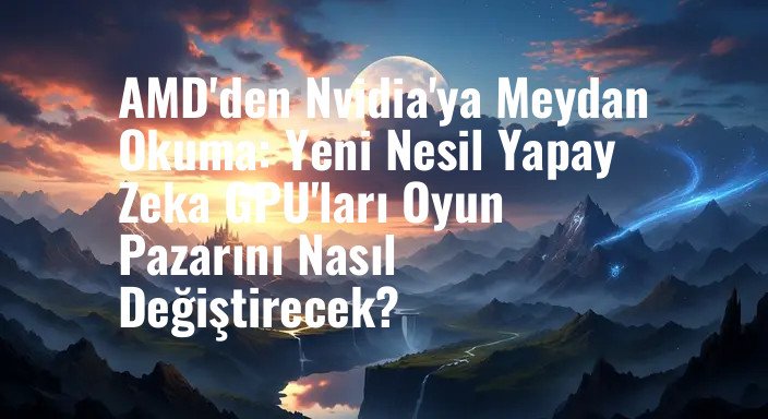 AMD'den Nvidia'ya Meydan Okuma: Yeni Nesil Yapay Zeka GPU'ları Oyun Pazarını Nasıl Değiştirecek?