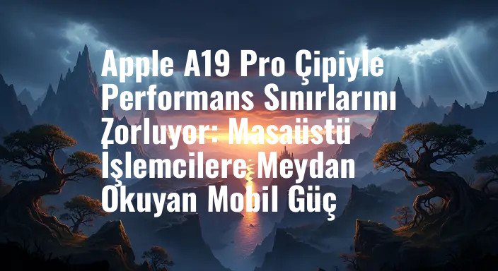 Apple A19 Pro Çipiyle Performans Sınırlarını Zorluyor: Masaüstü İşlemcilere Meydan Okuyan Mobil Güç