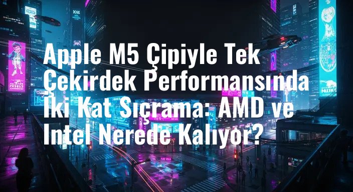 Apple M5 Çipiyle Tek Çekirdek Performansında İki Kat Sıçrama: AMD ve Intel Nerede Kalıyor?