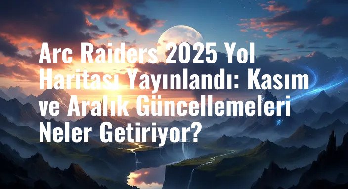 Arc Raiders 2025 Yol Haritası Yayınlandı: Kasım ve Aralık Güncellemeleri Neler Getiriyor?