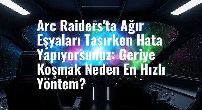 Arc Raiders'ta Ağır Eşyaları Taşırken Hata Yapıyorsunuz: Geriye Koşmak Neden En Hızlı Yöntem?