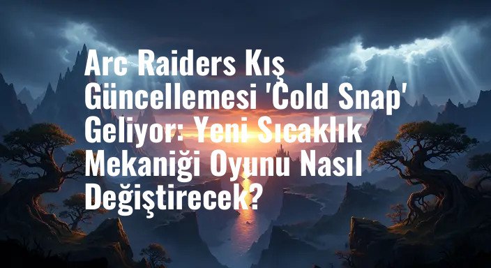 Arc Raiders Kış Güncellemesi 'Cold Snap' Geliyor: Yeni Sıcaklık Mekaniği Oyunu Nasıl Değiştirecek?