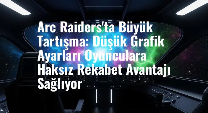 Arc Raiders'ta Büyük Tartışma: Düşük Grafik Ayarları Oyunculara Haksız Rekabet Avantajı Sağlıyor