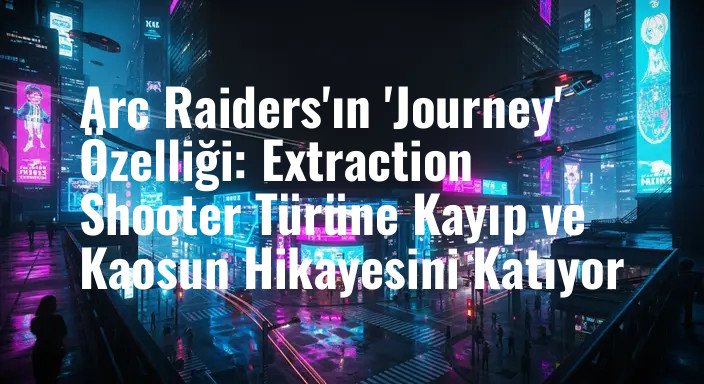 Arc Raiders'ın 'Journey' Özelliği: Extraction Shooter Türüne Kayıp ve Kaosun Hikayesini Katıyor