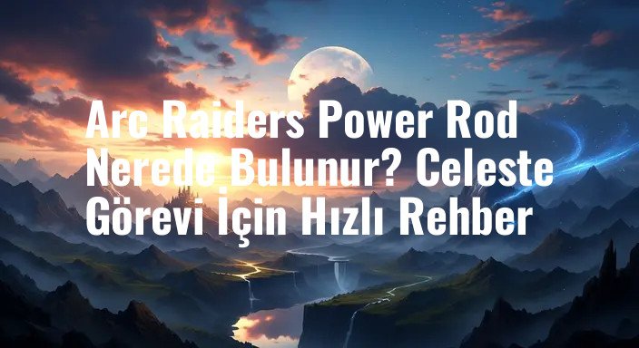 Arc Raiders Power Rod Nerede Bulunur? Celeste Görevi İçin Hızlı Rehber