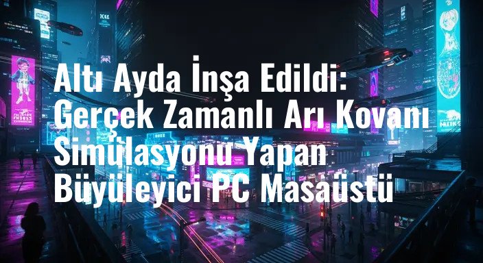 Altı Ayda İnşa Edildi: Gerçek Zamanlı Arı Kovanı Simülasyonu Yapan Büyüleyici PC Masaüstü