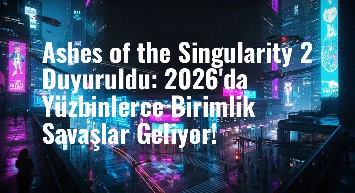 Ashes of the Singularity 2 Duyuruldu: 2026'da Yüzbinlerce Birimlik Savaşlar Geliyor!