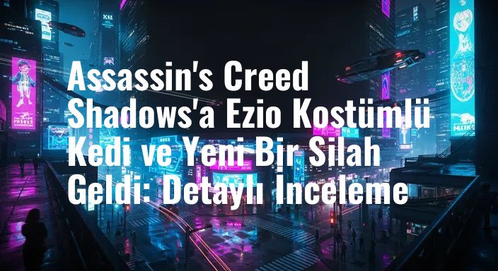 Assassin's Creed Shadows'a Ezio Kostümlü Kedi ve Yeni Bir Silah Geldi: Detaylı İnceleme