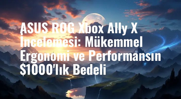 ASUS ROG Xbox Ally X İncelemesi: Mükemmel Ergonomi ve Performansın $1000'lık Bedeli