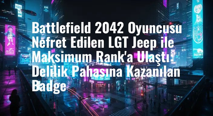 Battlefield 2042 Oyuncusu Nefret Edilen LGT Jeep ile Maksimum Rank'a Ulaştı: Delilik Pahasına Kazanılan Badge