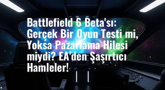 Battlefield 6 Beta'sı: Gerçek Bir Oyun Testi mi, Yoksa Pazarlama Hilesi miydi? EA'den Şaşırtıcı Hamleler!