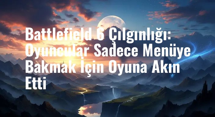 Battlefield 6 Çılgınlığı: Oyuncular Sadece Menüye Bakmak İçin Oyuna Akın Etti