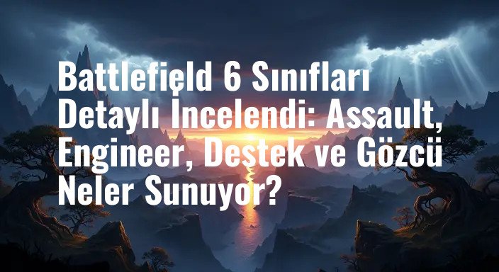 Battlefield 6 Sınıfları Detaylı İncelendi: Assault, Engineer, Destek ve Gözcü Neler Sunuyor?