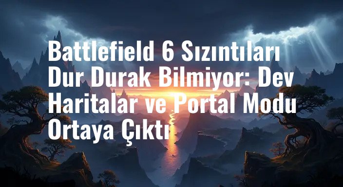 Battlefield 6 Sızıntıları Dur Durak Bilmiyor: Dev Haritalar ve Portal Modu Ortaya Çıktı
