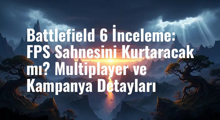 Battlefield 6 İnceleme: FPS Sahnesini Kurtaracak mı? Multiplayer ve Kampanya Detayları