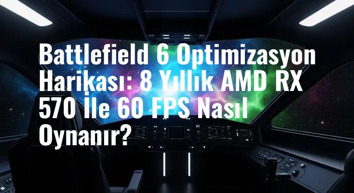 Battlefield 6 Optimizasyon Harikası: 8 Yıllık AMD RX 570 İle 60 FPS Nasıl Oynanır?