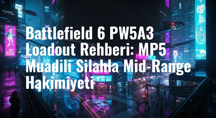 Battlefield 6 PW5A3 Loadout Rehberi: MP5 Muadili Silahla Mid-Range Hakimiyeti