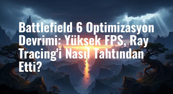 Battlefield 6 Optimizasyon Devrimi: Yüksek FPS, Ray Tracing'i Nasıl Tahtından Etti?