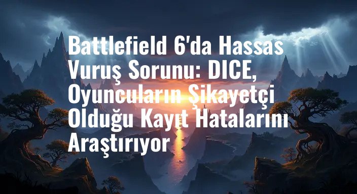Battlefield 6'da Hassas Vuruş Sorunu: DICE, Oyuncuların Şikayetçi Olduğu Kayıt Hatalarını Araştırıyor