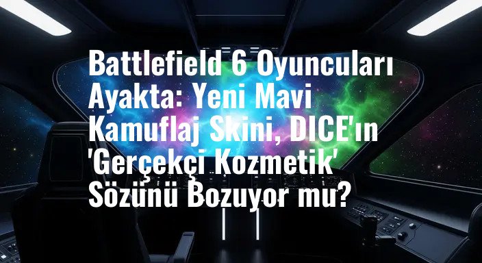 Battlefield 6 Oyuncuları Ayakta: Yeni Mavi Kamuflaj Skini, DICE'ın 'Gerçekçi Kozmetik' Sözünü Bozuyor mu?