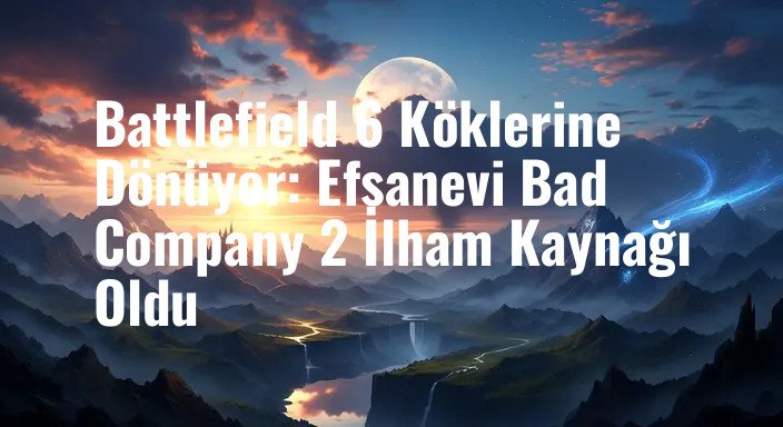 Battlefield 6 Köklerine Dönüyor: Efsanevi Bad Company 2 İlham Kaynağı Oldu