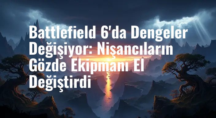 Battlefield 6'da Dengeler Değişiyor: Nişancıların Gözde Ekipmanı El Değiştirdi