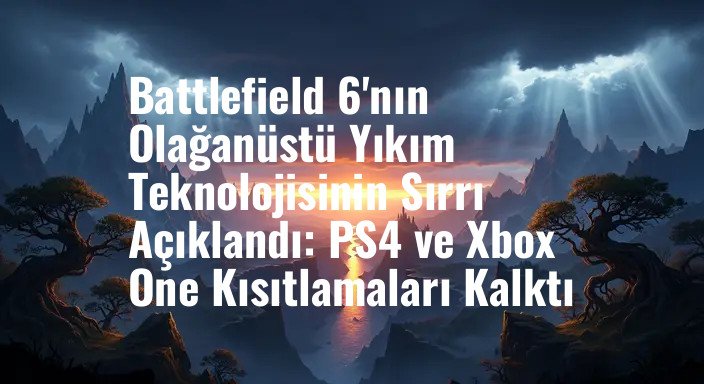 Battlefield 6'nın Olağanüstü Yıkım Teknolojisinin Sırrı Açıklandı: PS4 ve Xbox One Kısıtlamaları Kalktı