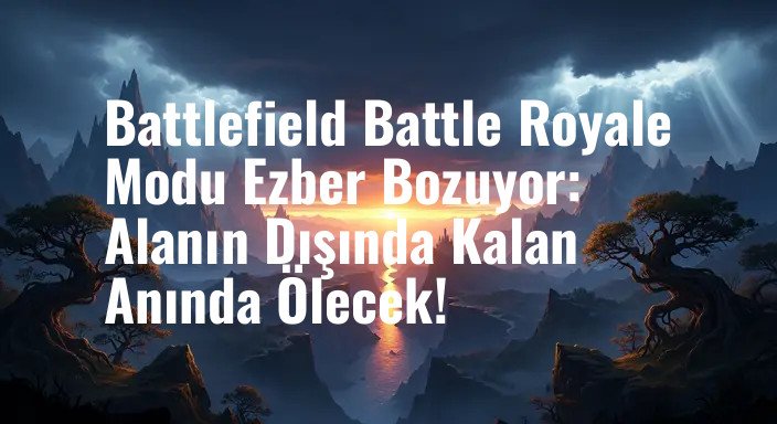 Battlefield Battle Royale Modu Ezber Bozuyor: Alanın Dışında Kalan Anında Ölecek!