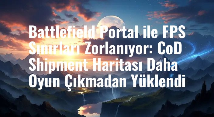 Battlefield Portal ile FPS Sınırları Zorlanıyor: CoD Shipment Haritası Daha Oyun Çıkmadan Yüklendi