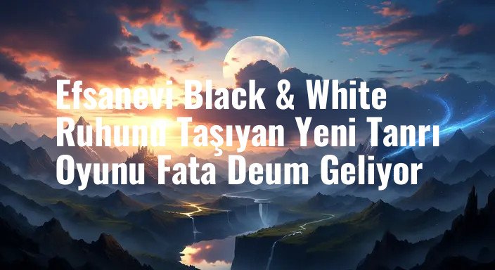 Efsanevi Black & White Ruhunu Taşıyan Yeni Tanrı Oyunu Fata Deum Geliyor
