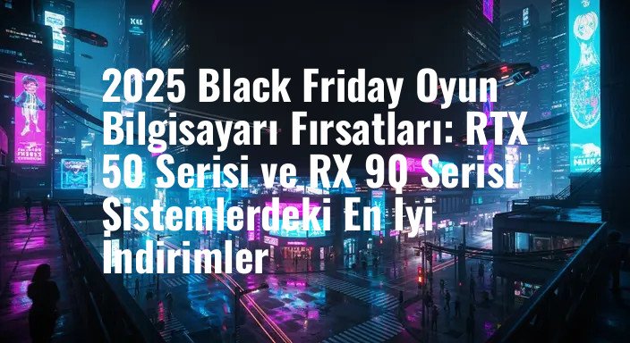 2025 Black Friday Oyun Bilgisayarı Fırsatları: RTX 50 Serisi ve RX 90 Serisi Sistemlerdeki En İyi İndirimler