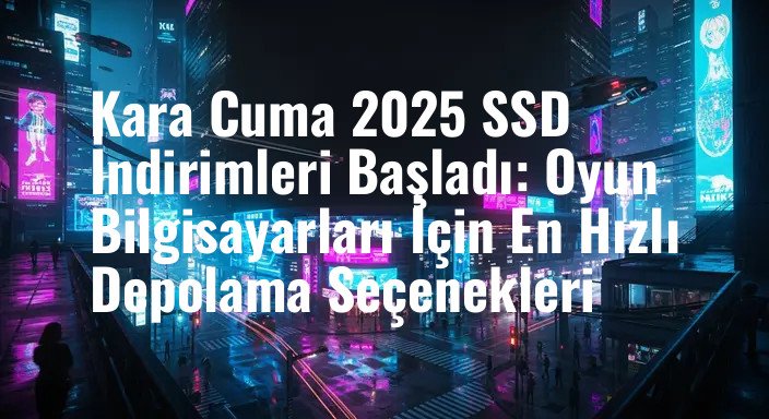 Kara Cuma 2025 SSD İndirimleri Başladı: Oyun Bilgisayarları İçin En Hızlı Depolama Seçenekleri